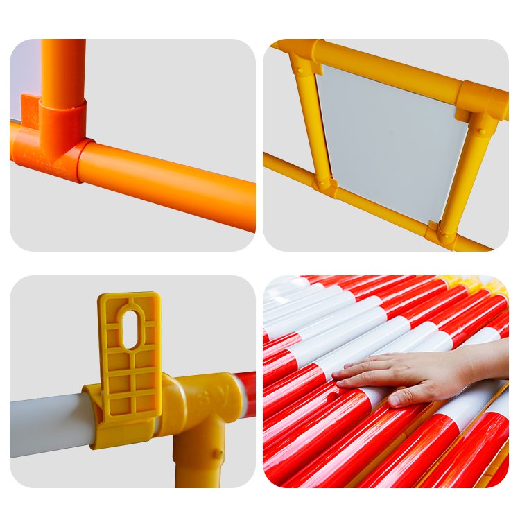 Hongkong Standard 1500mm Plastic Road Safety Yellow Traffic Barrier / Plastic Safety Barricade