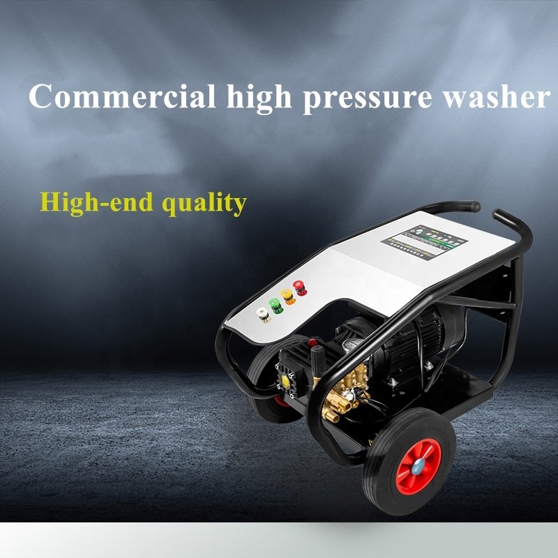 industrial heavy duty electric 200bar 3000 psi 4kw power cleaning pressure washer for carwash with wheel