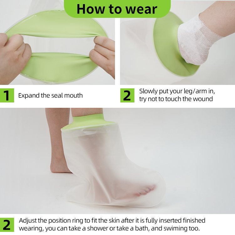 Wound Care Supplies Knee Waterproof Cast Protector Waterproof Cast Cover For Shower