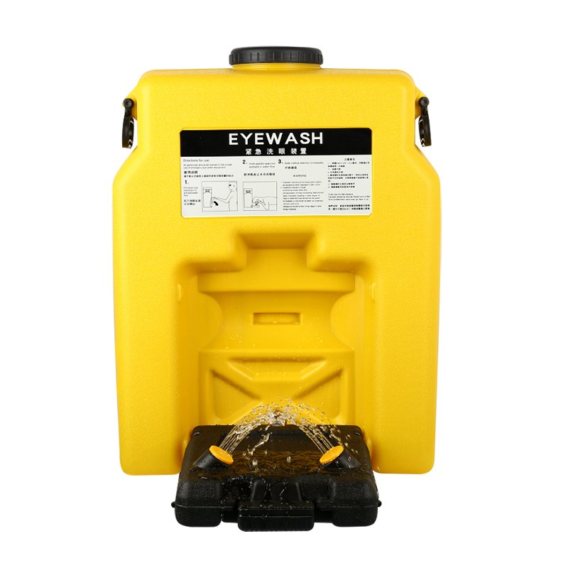 Manufacturer hot sale green portable emergency portable eyewash station 30L/60L emergency shower with eyewash