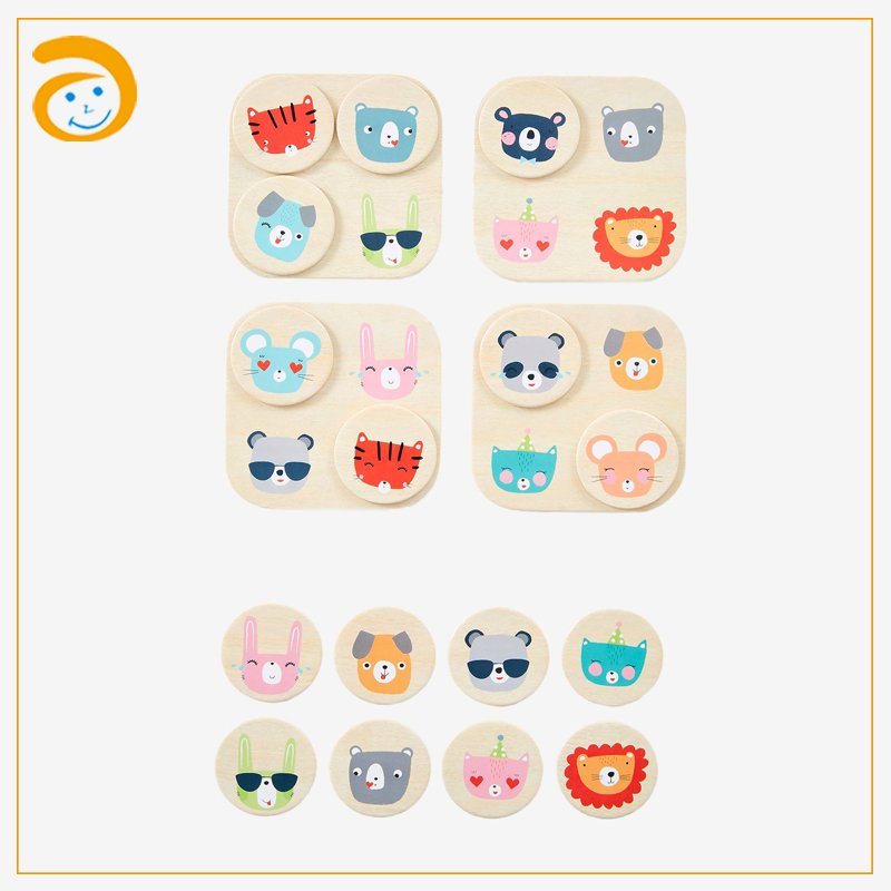 Creativity Kids Beech Wood Toys Animal Character Early Learning Montessori Educational Wooden Puzzles Toys Bpa Free Safety
