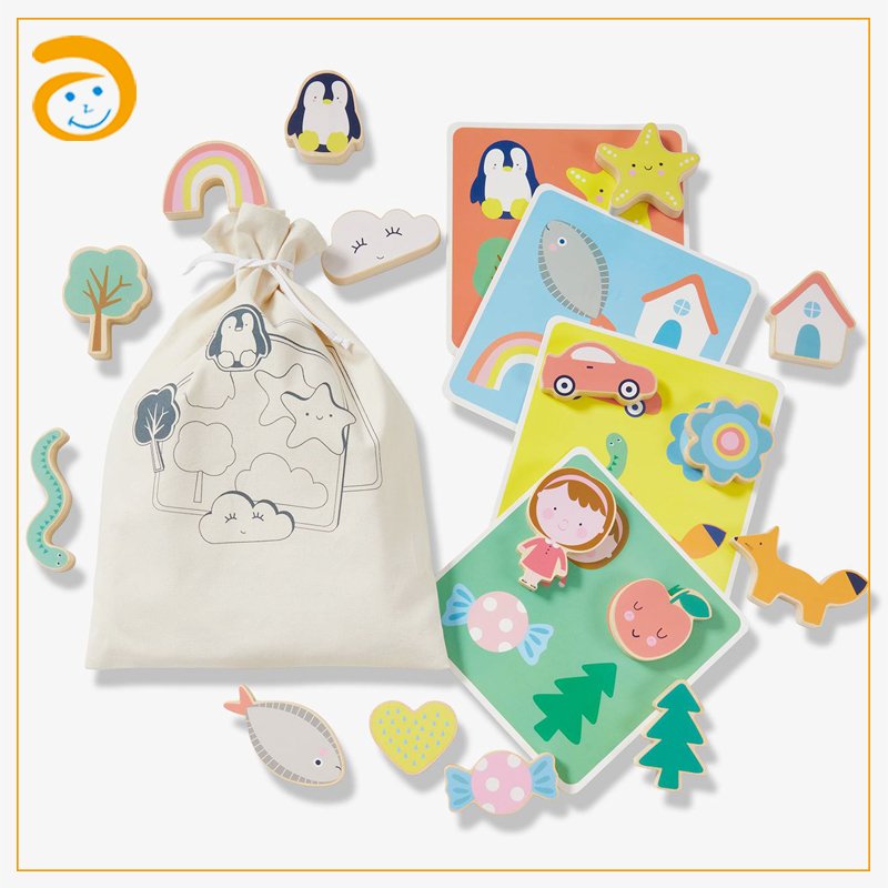 Creativity Kids Beech Wood Toys Animal Character Early Learning Montessori Educational Wooden Puzzles Toys Bpa Free Safety