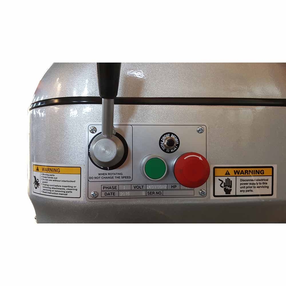 20 Liter Capacity Heavy-Duty Automatic Electric Dough Mixer for Home and Restaurant Use for Pizza and Cake Making Flour Mixing