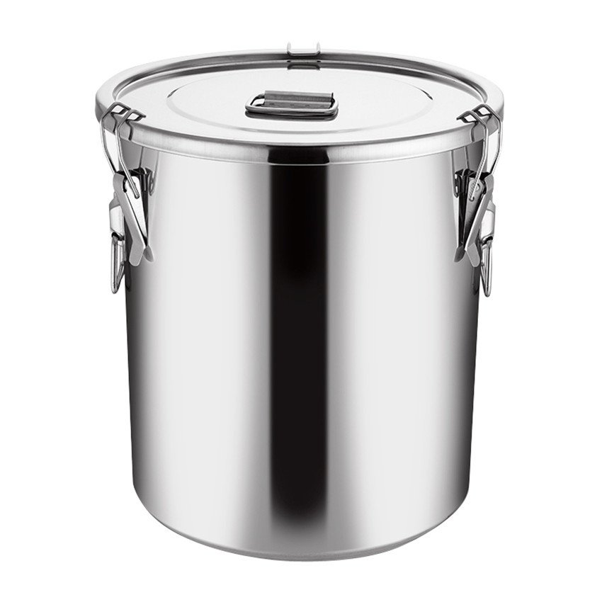 seals with lid cover different capacity 5L-228L stainless steel transportation bucket