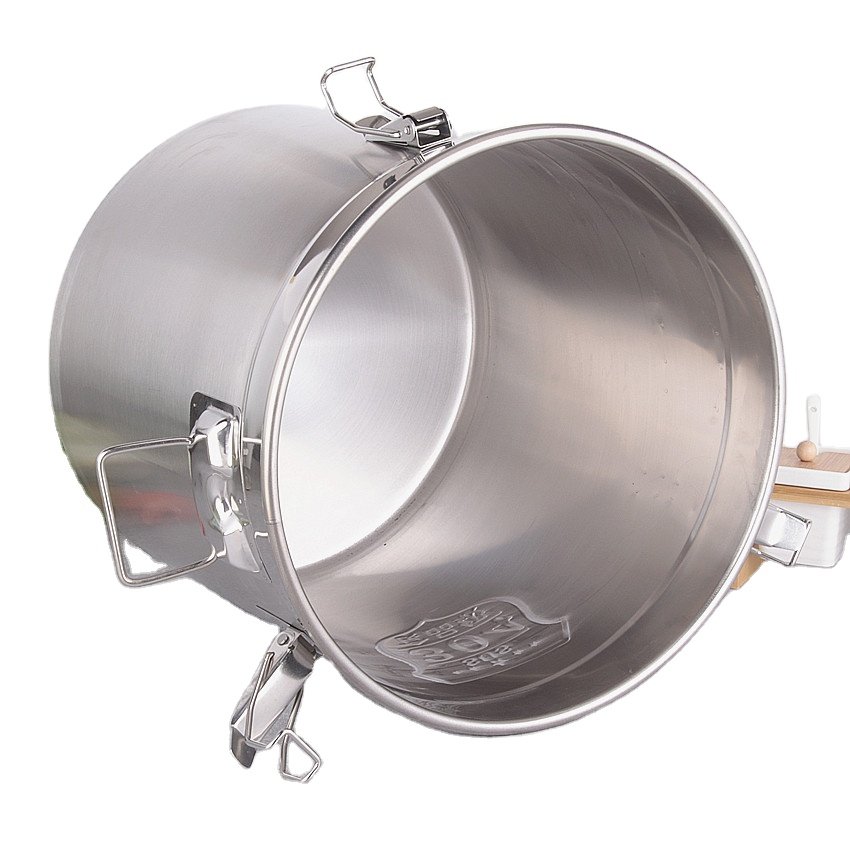 seals with lid cover different capacity 5L-228L stainless steel transportation bucket