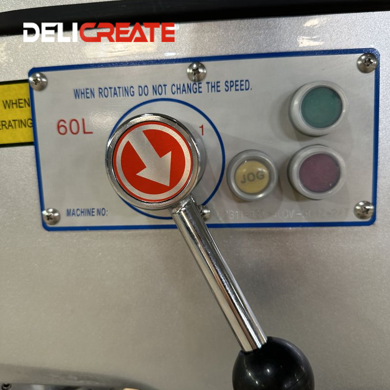 3 Speeds Planetary Dough Mixer Tabletop 60 Liter Cake Mixer Flour Kneader Machine Pizza Dough Mixing Machine