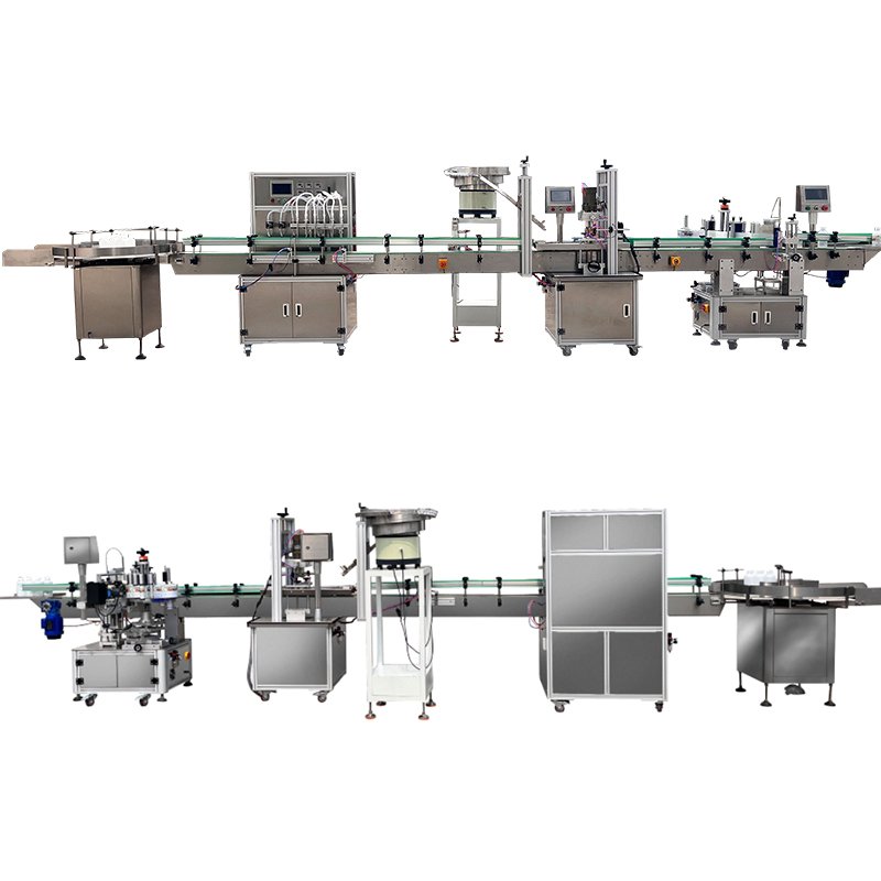 6 nozzle mouthwash, liquid soap, chemical liquid, viscous conveyor belt, sealing, capping, labeling, magnetic pump filling line