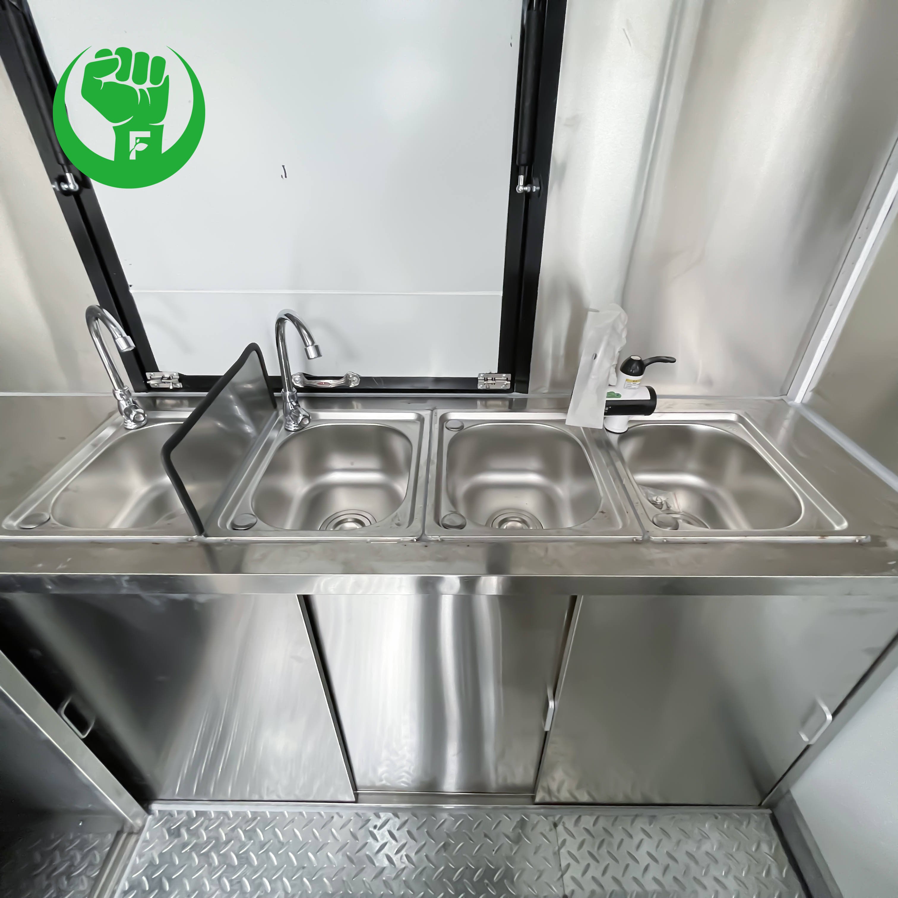 teppanyaki food trailer baked potato fish mobile food truck cart