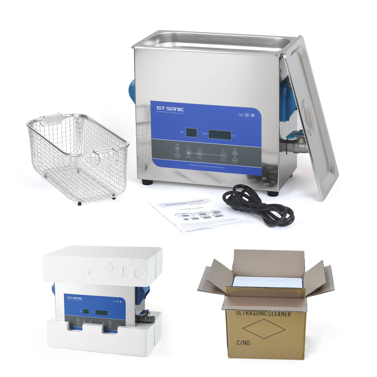 Gt-R6 Ultra Sonic musical Instruments clean Ultrasonic Cleaning Safety Cleaning For Record 6L Ultrasonic Vinyl Record Cleaner