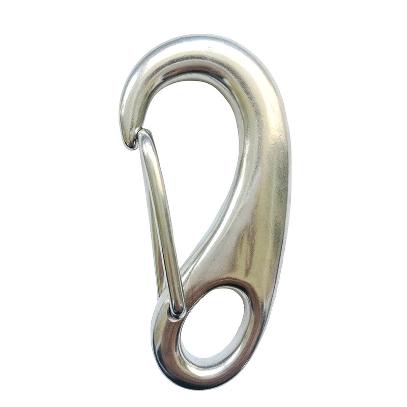 Stainless steel small egg shape snap hook carabiner safety lifting snap hook