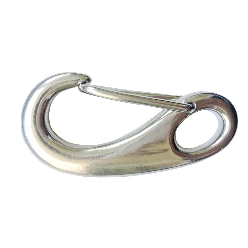 Stainless steel small egg shape snap hook carabiner safety lifting snap hook
