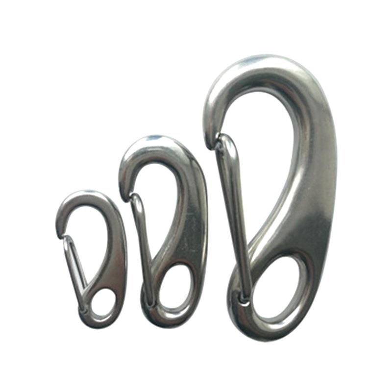 Stainless steel small egg shape snap hook carabiner safety lifting snap hook
