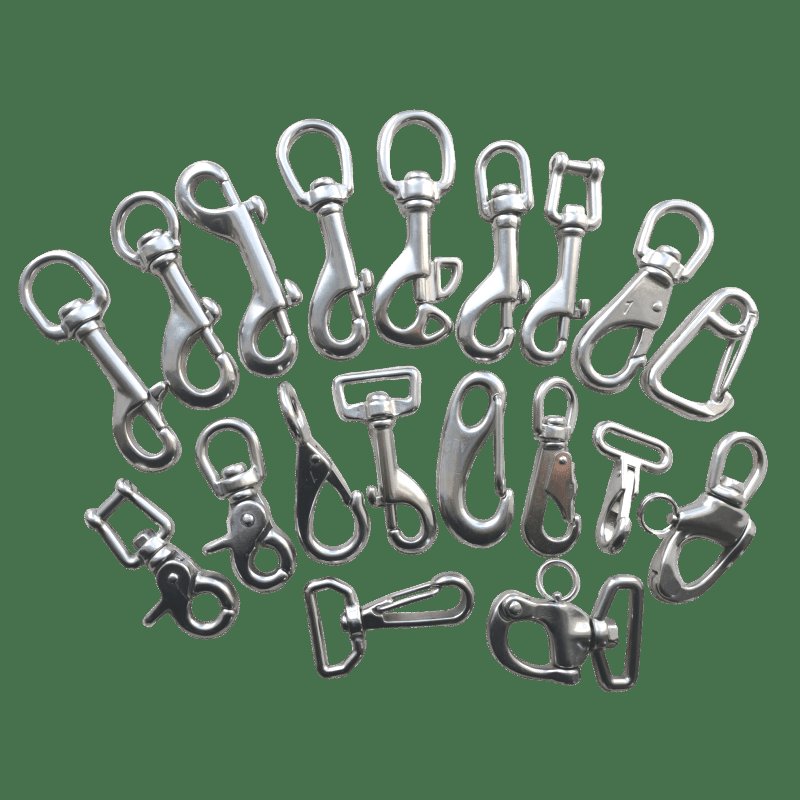 Stainless steel small egg shape snap hook carabiner safety lifting snap hook