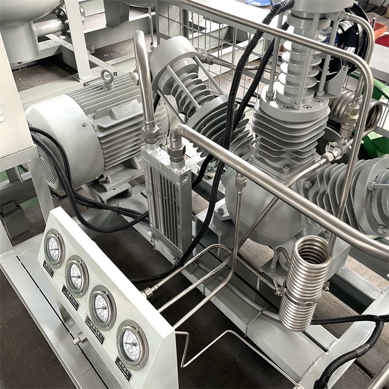 NUZHUO 20 Bar Methan Hydrogen Cylinder Filling Compressor All Oil Free Booster H2 Compressor