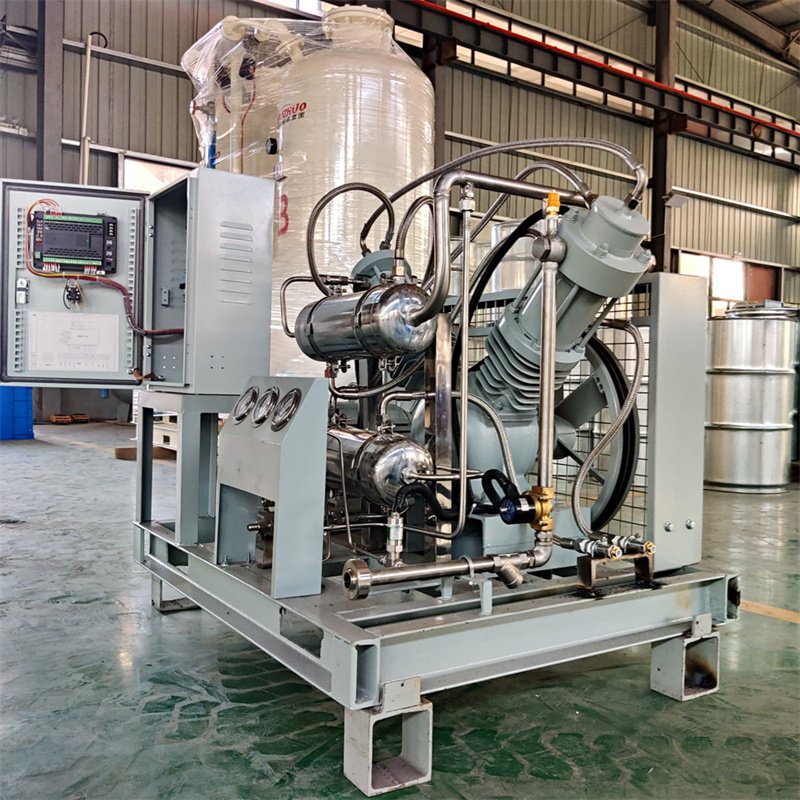 NUZHUO 20 Bar Methan Hydrogen Cylinder Filling Compressor All Oil Free Booster H2 Compressor