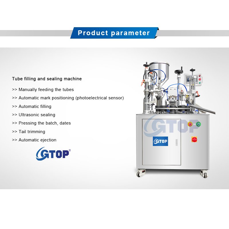 fully automatic widely used ultrasonic soft tubes filling sealing machine for cosmetics food
