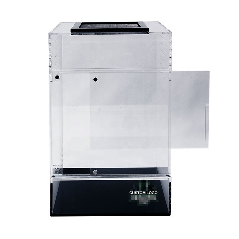 Acrylic Durable Reptile Cage Feeding Box Turtle Water Tank Lizard Climbing Reptile box