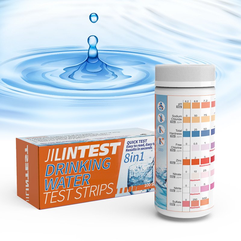 New Packaging Better product Drinking Water Test Kit 8way Home Water Quality Test