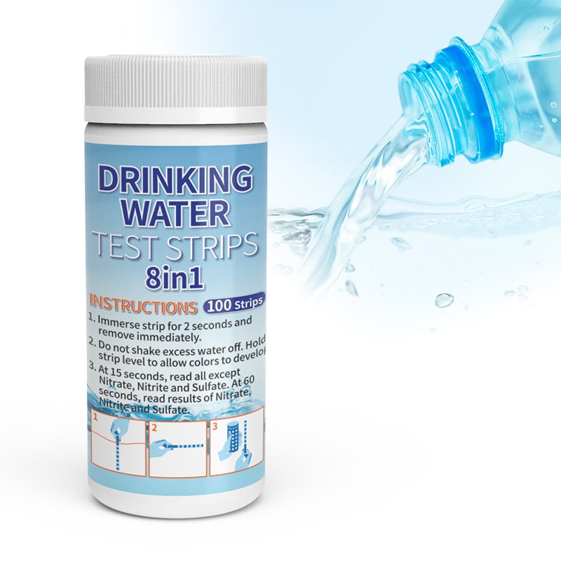 New Packaging Better product Drinking Water Test Kit 8way Home Water Quality Test