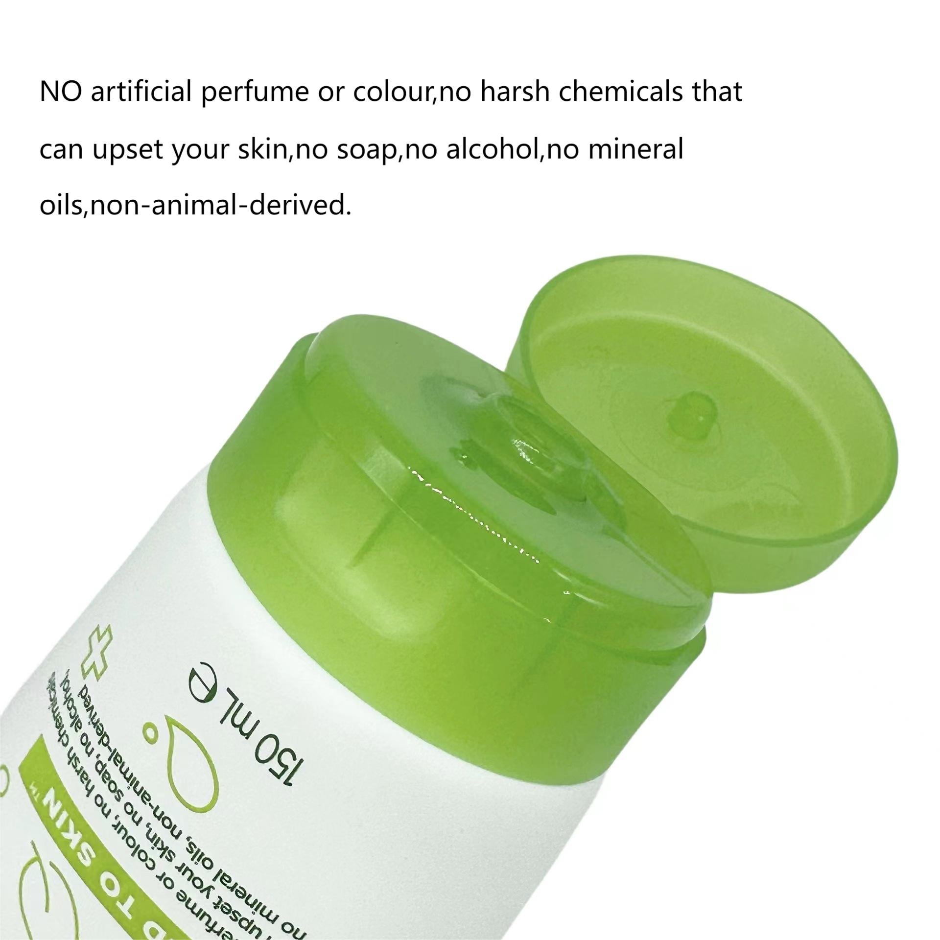 Simple Facial Cleaner Deep Cleansing Gentle Moisturizing Improve Skin Tone No Tension 150ml Green Moisturizer Regular Size 10000