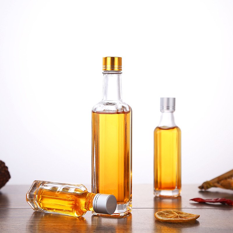 Mini glass liquor bottles 50ml customise wine glass bottle 2.5oz glass bottles with screw caps