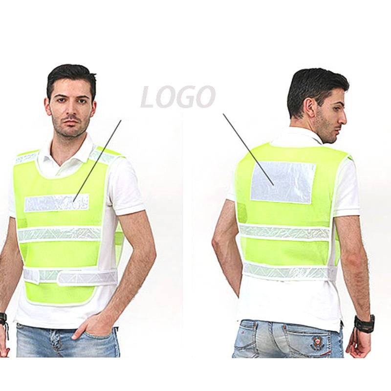High Quality Fishing Net High Visibility LED Reflective Safety Clothing Construction Vest Road Safety Vest For Men