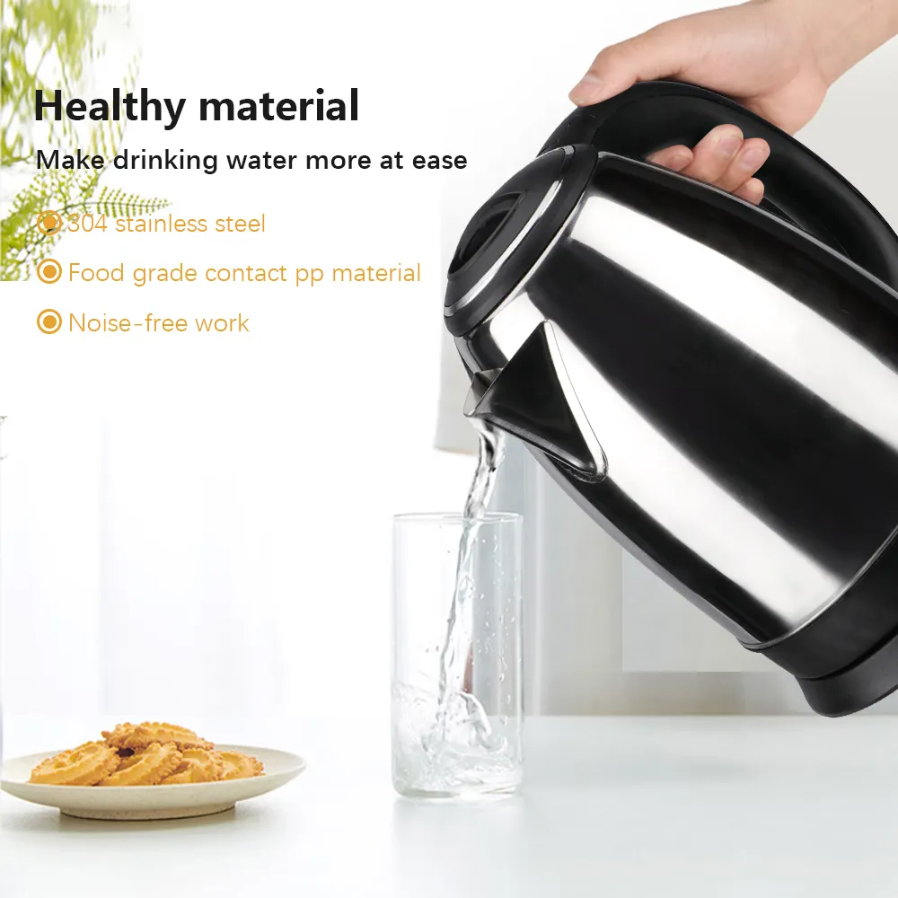 2L 2200W Instant Water Heating Stainless Steel Daily Use Household Appliances Electric Kettle
