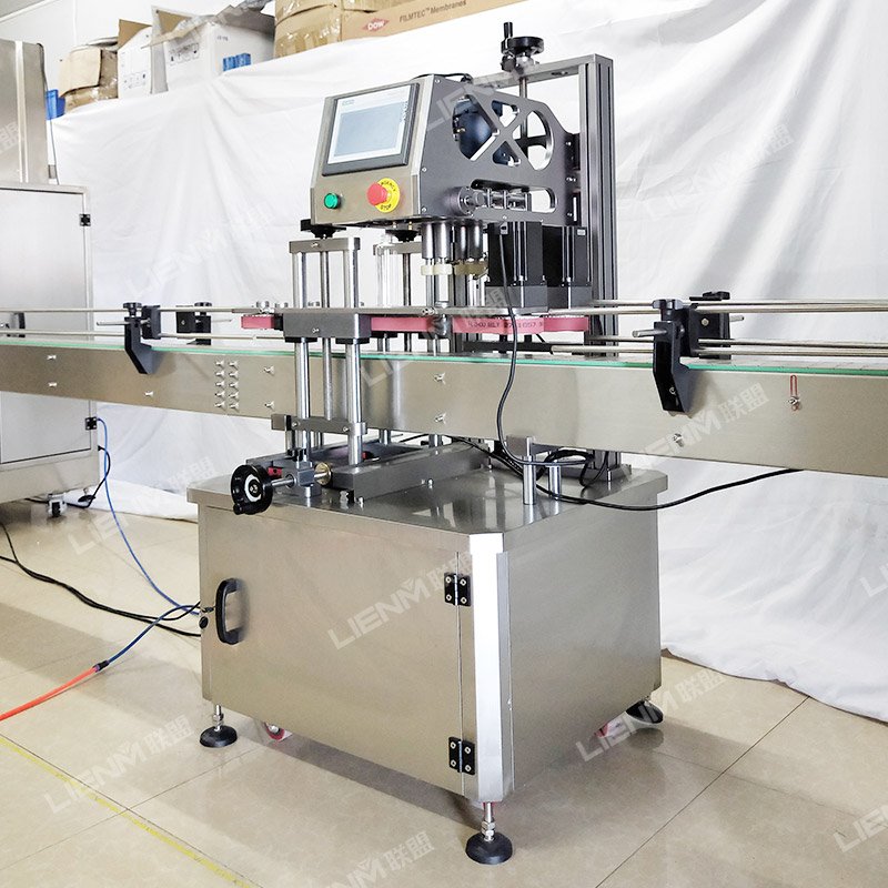 Factory Customized 4 Head Piston Line Bottling Machine Filling Capping Machine Bottle Taking Perfume Oil Refill Machine