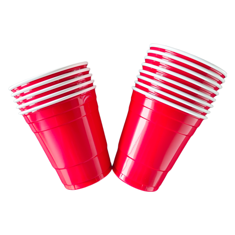 Wholesale 9oz Red Plastic Cup Beer Pong Cup Disposable Plastic Party Cups For Drinking Coffee