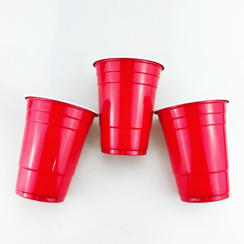Wholesale 9oz Red Plastic Cup Beer Pong Cup Disposable Plastic Party Cups For Drinking Coffee