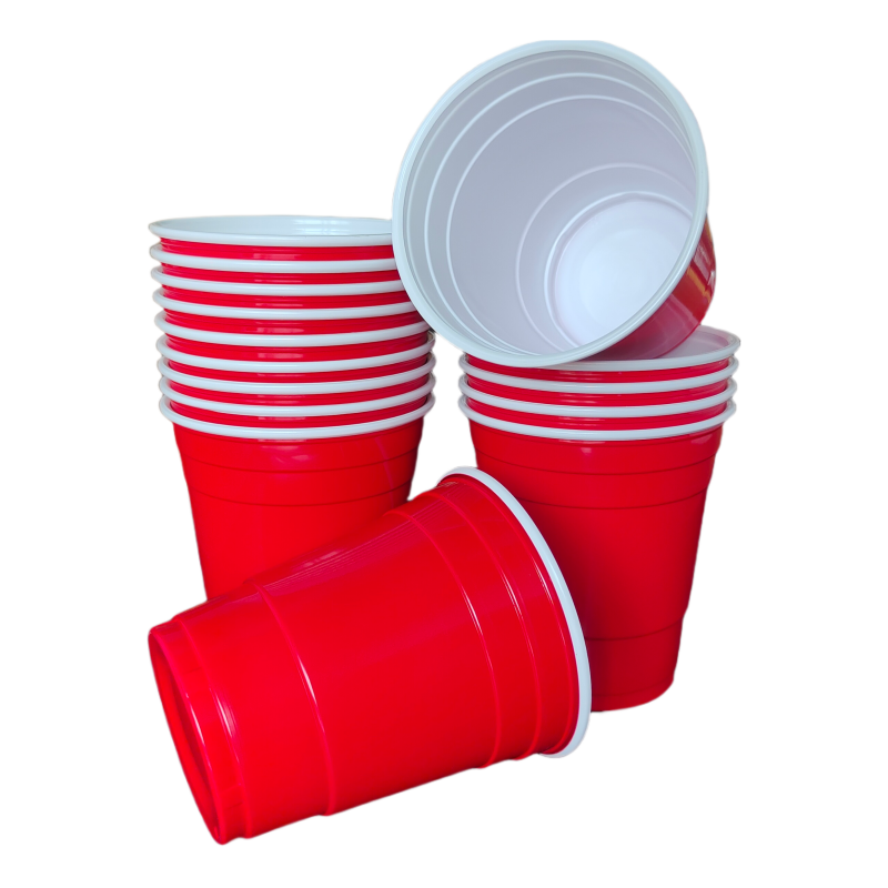 Wholesale 9oz Red Plastic Cup Beer Pong Cup Disposable Plastic Party Cups For Drinking Coffee