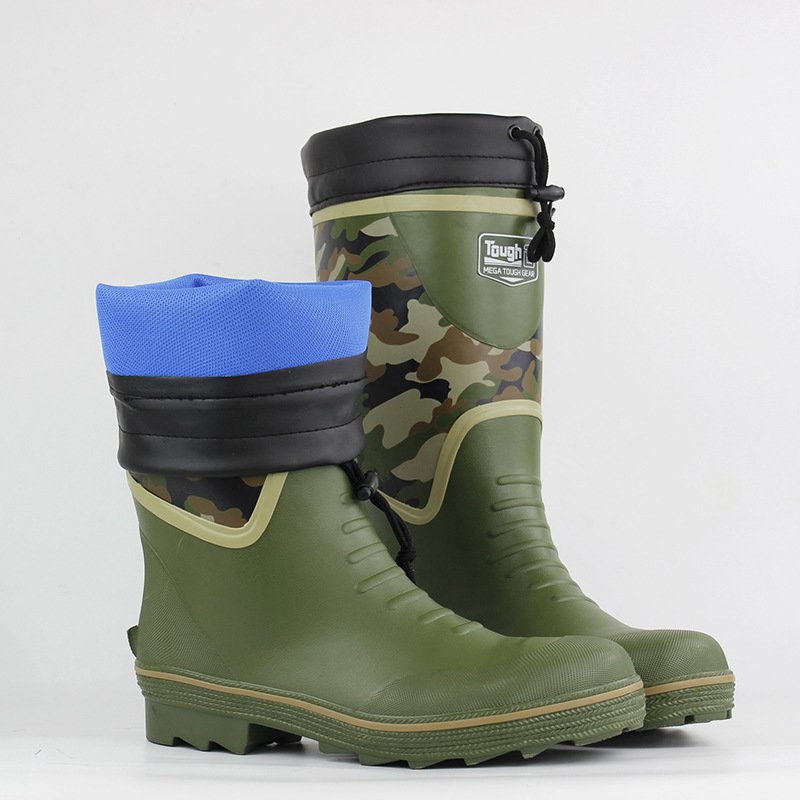 Steel Toe Waterproof Rubber Boots Garden Boorain Coat Ponchog Farming Rain Boots Wholesale Natural PVC for Men Adult Unisex DINO