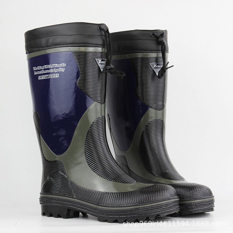 Steel Toe Waterproof Rubber Boots Garden Boorain Coat Ponchog Farming Rain Boots Wholesale Natural PVC for Men Adult Unisex DINO