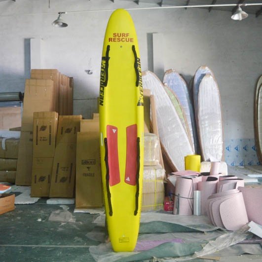2023 Fiberglass Rescue Board Customized EPS Foam Race Boards Surf Rescue Board