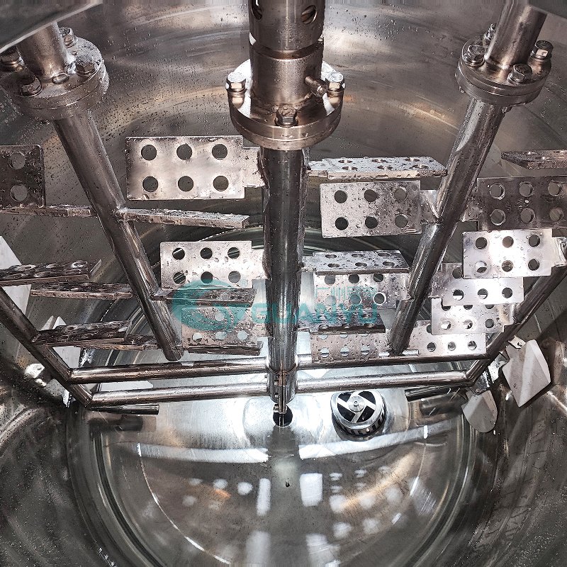 CE approved 1000L Liquid soap detergent shampoo body lotion mixing tank double jacket stainless steel mixing tank with agitator