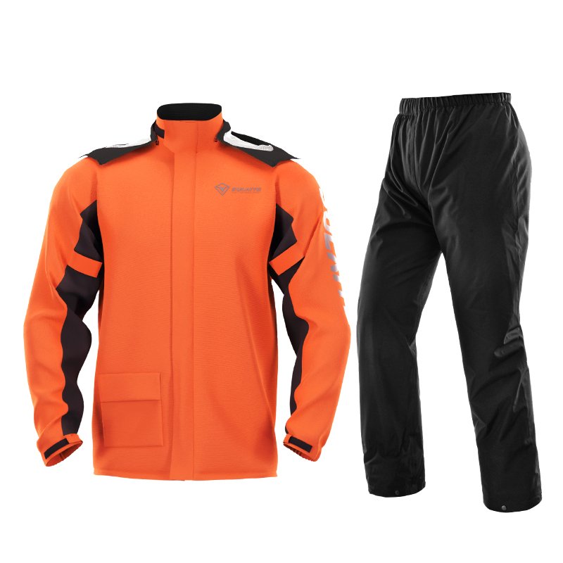 Nylon 100% Waterproof Raincoats Reflective Rain Suit Jacket Impermeable Para Moto Motorcycle Raincoat