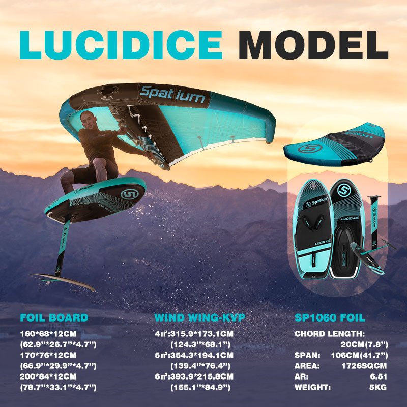Spatium 2024 spot High strength aluminum-carbon foil kite wing hydrofoil board for sale
