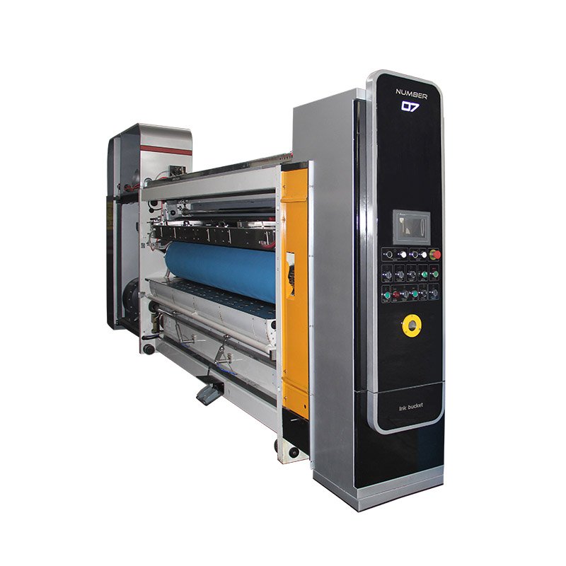Full Automatic Corrugated Cardboard Creasing Slotting Die-Cutting Machine with 4-Color Flexo Ink Printing for Carton Box Making