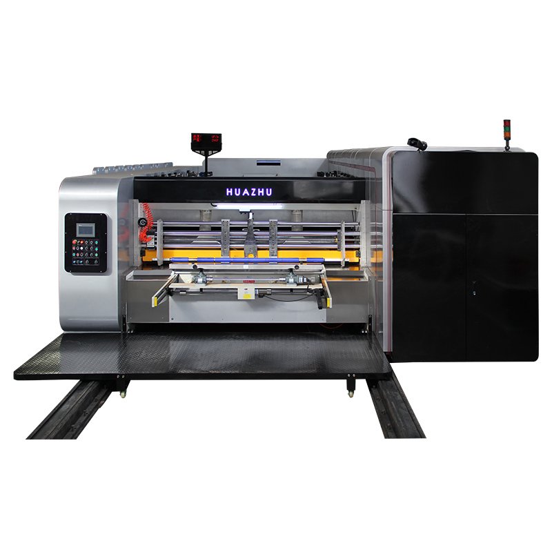 Full Automatic Corrugated Cardboard Creasing Slotting Die-Cutting Machine with 4-Color Flexo Ink Printing for Carton Box Making