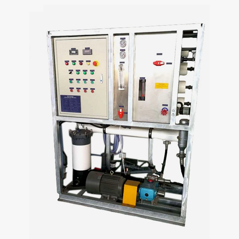 water plant Containerized Seawater Desalination RO System Food safety grade UPVC pipeline industrial water purifier