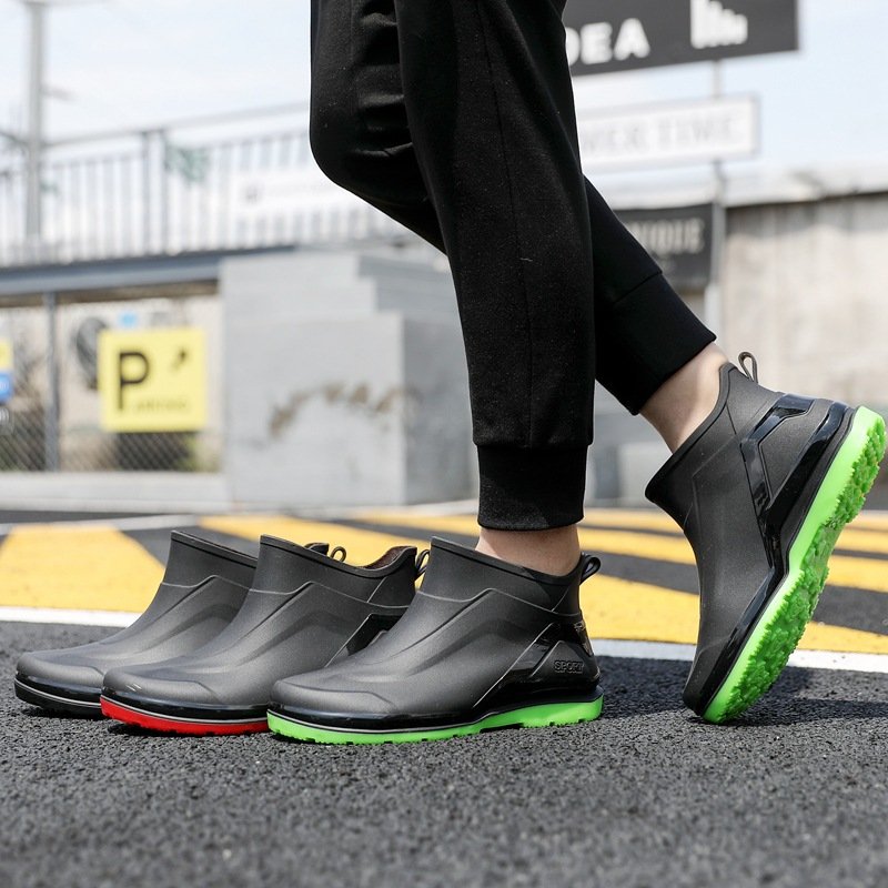 Factory Waterproof Ankle neoprene Boots Non-slip Work Shoes Rubber Water fashion Boots Outdoor Rainboots for Men Women