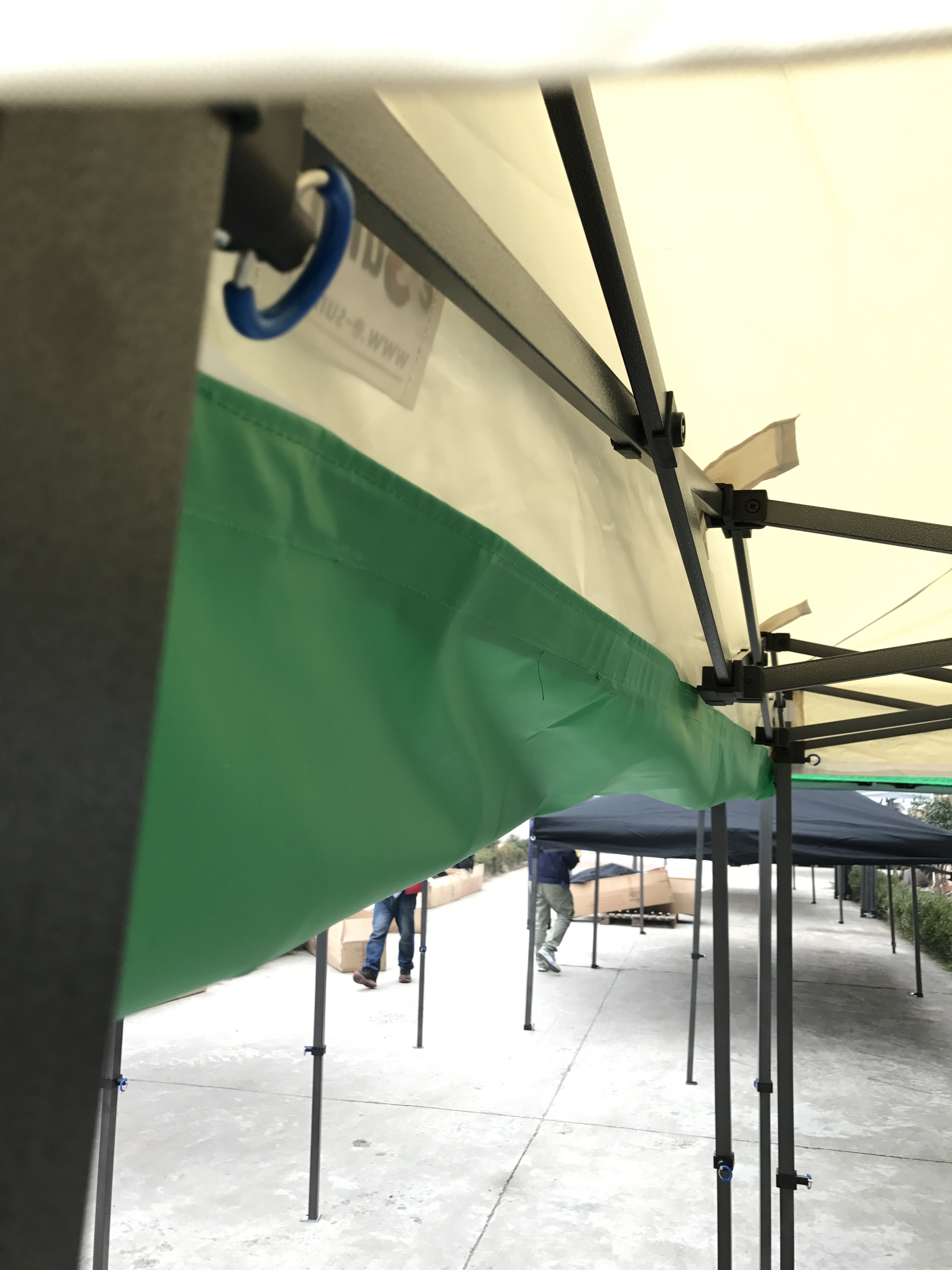 Newest popular custom logo printed outdoor waterproof folding gazebo carpa oxford trade show tent