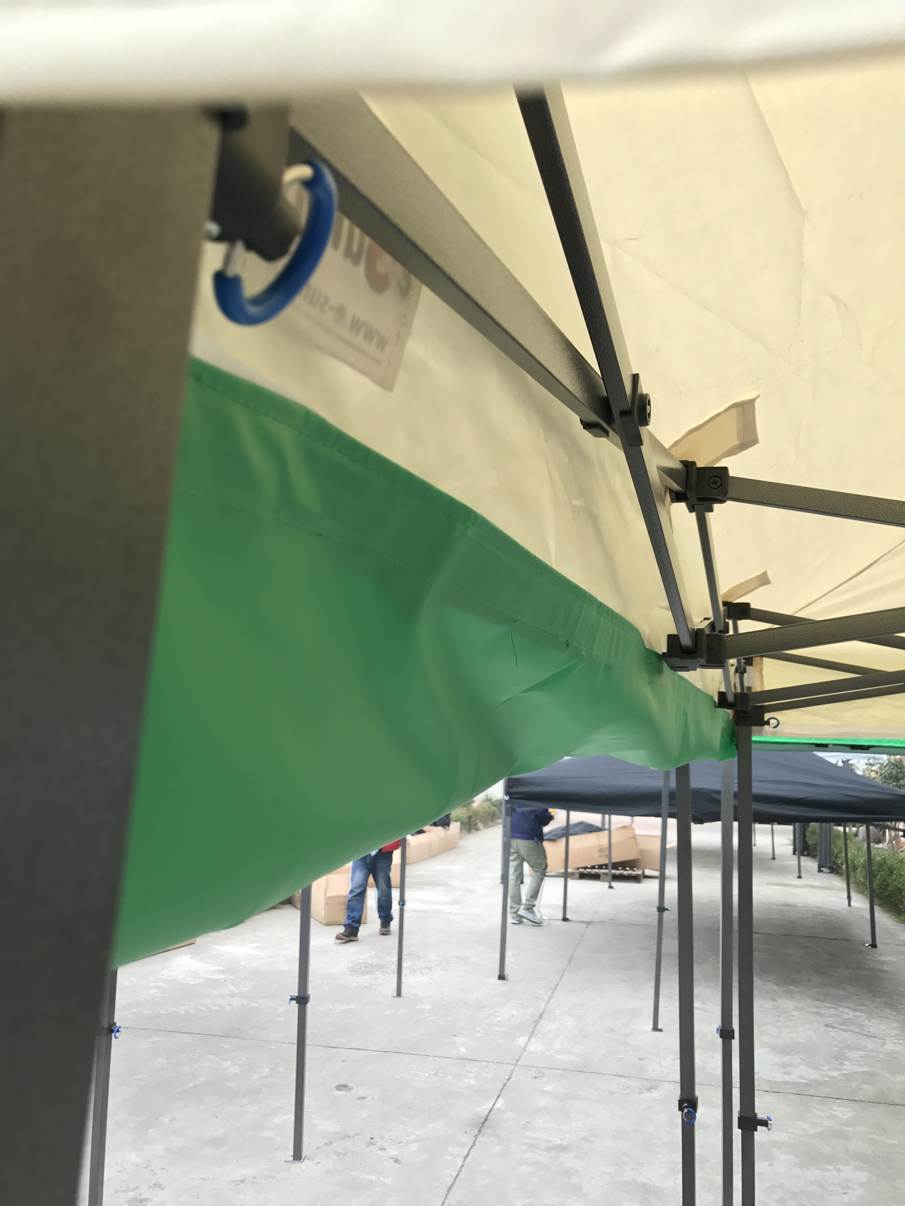 Newest popular custom logo printed outdoor waterproof folding gazebo carpa oxford trade show tent