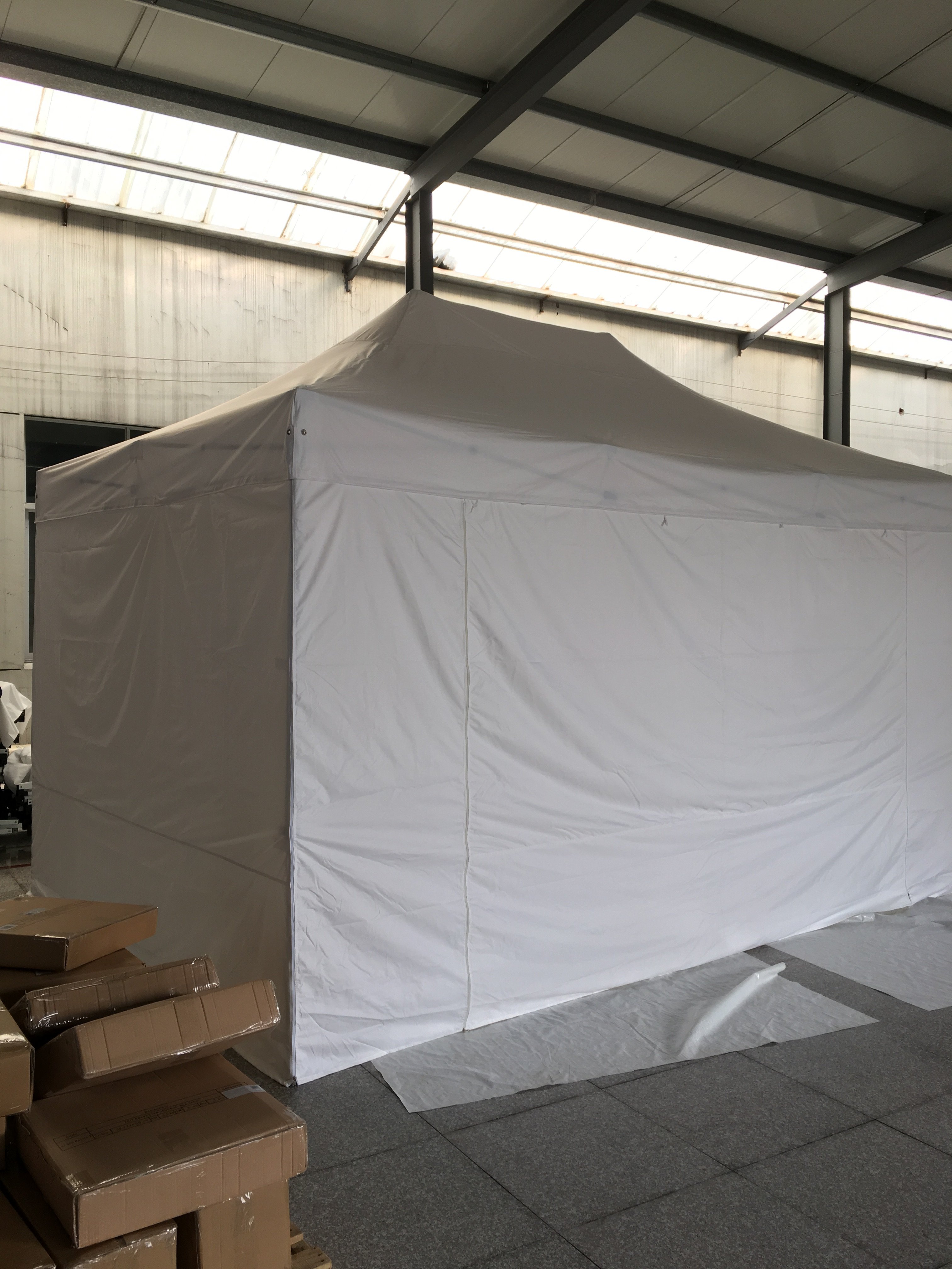 Newest popular custom logo printed outdoor waterproof folding gazebo carpa oxford trade show tent