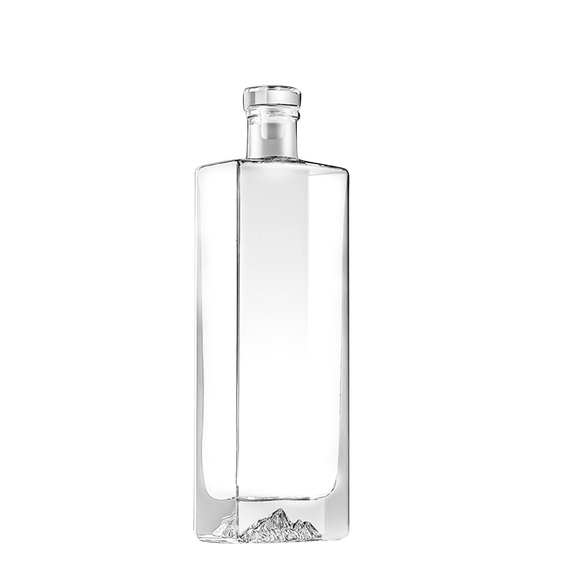 100ml 375ml 500ml 750ml glass bottle Food safety grade glass bottle Clear glass bottle with lid