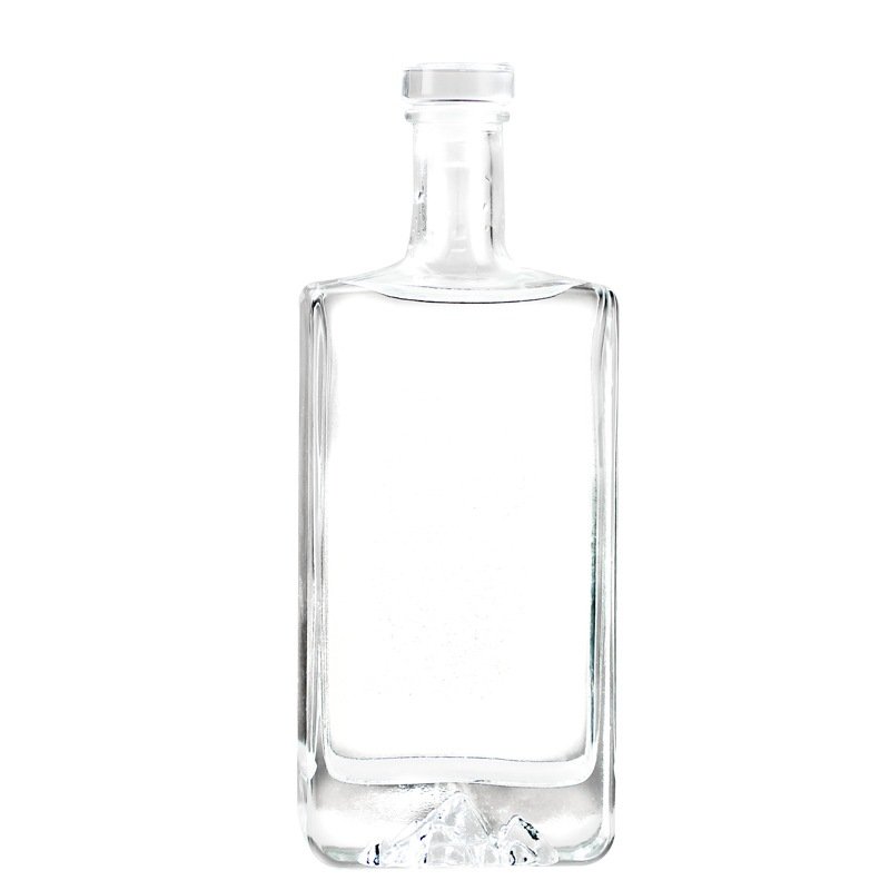 100ml 375ml 500ml 750ml glass bottle Food safety grade glass bottle Clear glass bottle with lid