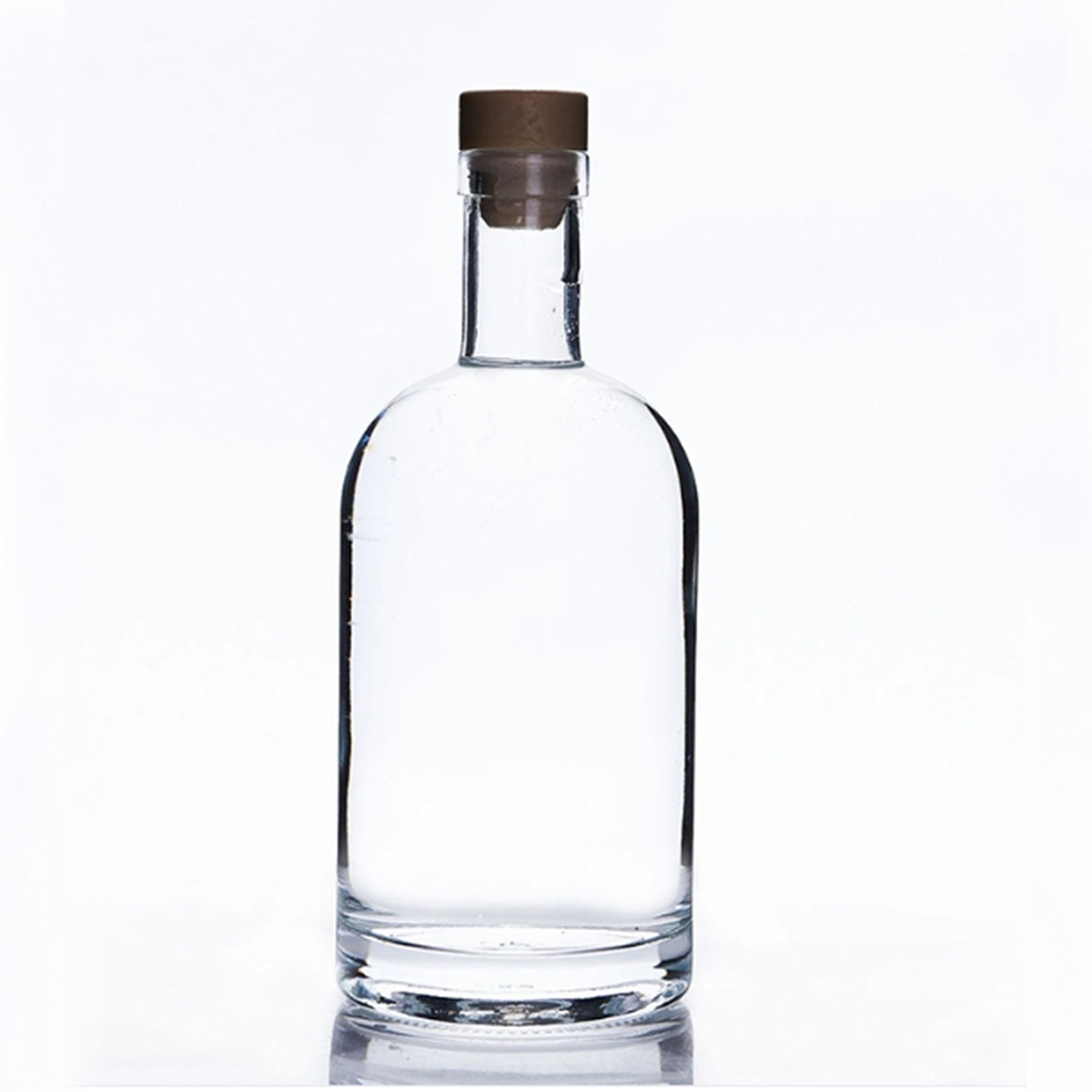 100ml 375ml 500ml 750ml glass bottle Food safety grade glass bottle Clear glass bottle with lid