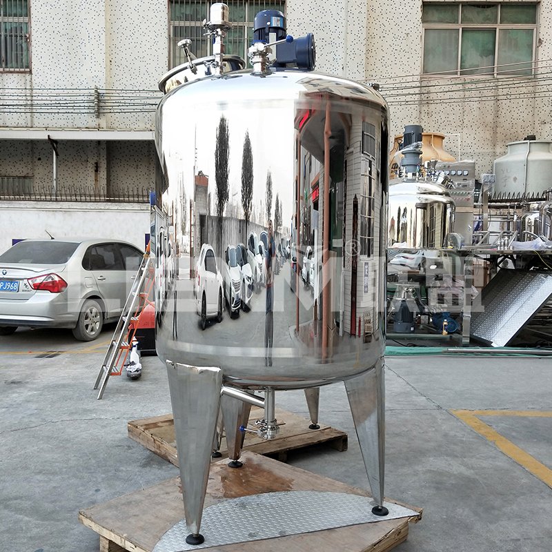 Electric Stirring Chemical Mixing Machine Perfume Storage Tank Soap and Detergent Making Machine Factory Price 100l Wood Case