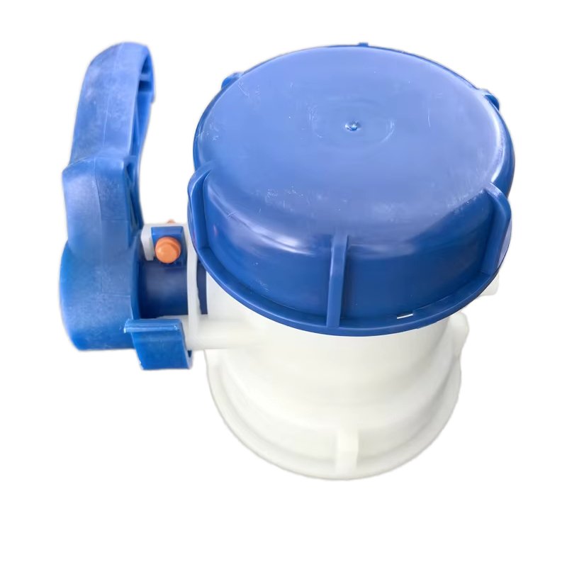 Valve for IBC container vanne plastique pour cuve outlet with nut for gas oil water