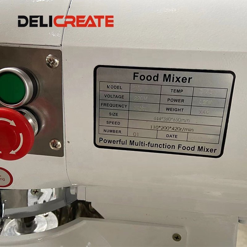 40L Bread Dough Mixer Bakery Pizza Base Making Machines Mini Planetary Dough Mixer